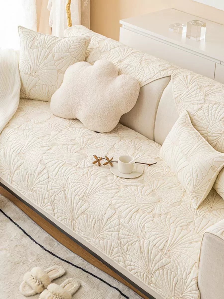 New Arrival Pure Cotton All Year Round Universal Pad 2024 Non Slip Seat Cushion Scandinavian Fancy Sofa Cover Towel Cross-Border March Xi