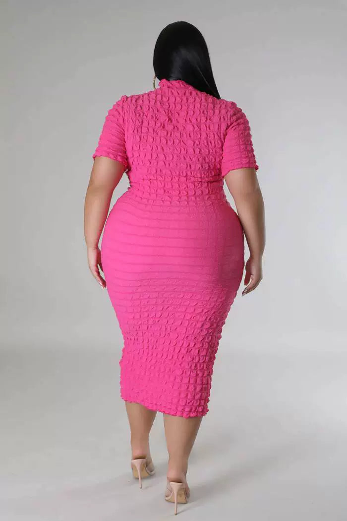 Plus Size Women Clothing Dresses Casual over the Knee Dress