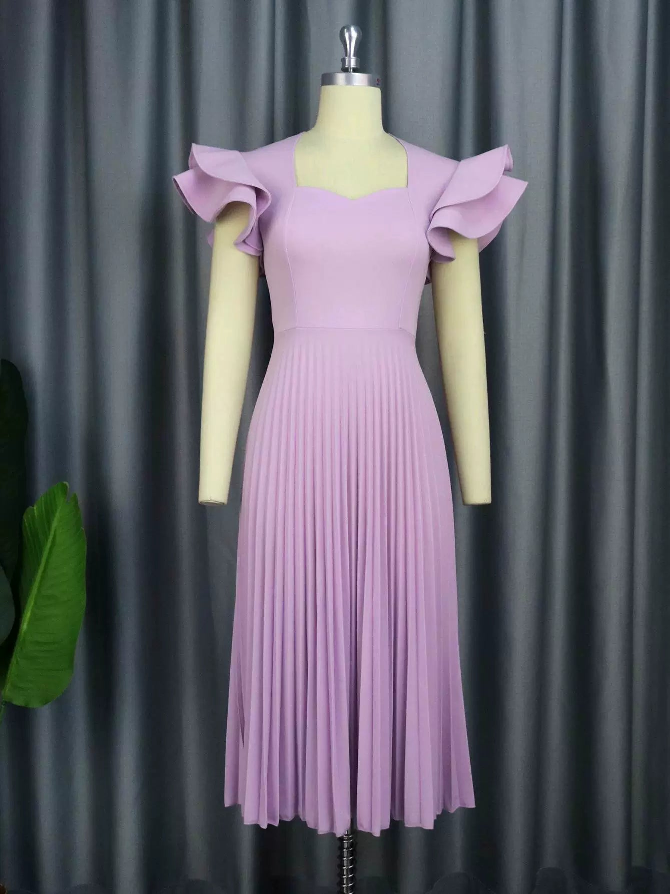 Fashion Plus Size Elegance Elegant Pleated Dress plus Size Elegant Pleated Dresses